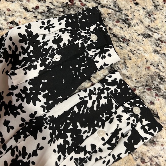 Talbots Tie Front Blouse - Picture 7 of 8